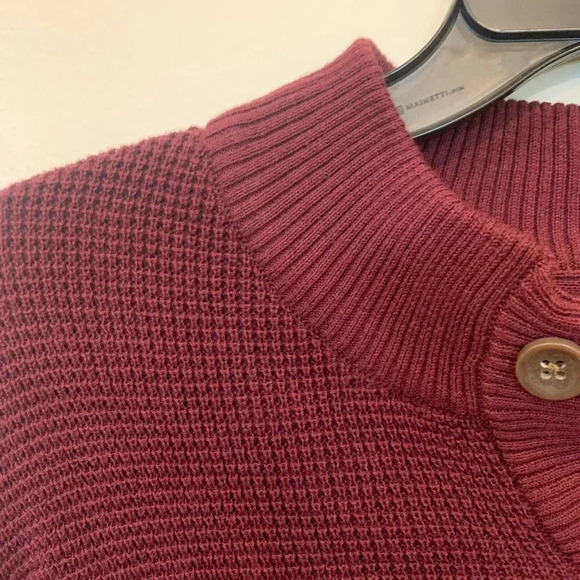 Mens Club Room Quarter Button Mock Neck Long Sleeve Sweater NWT -B2 - Picture 4 of 7